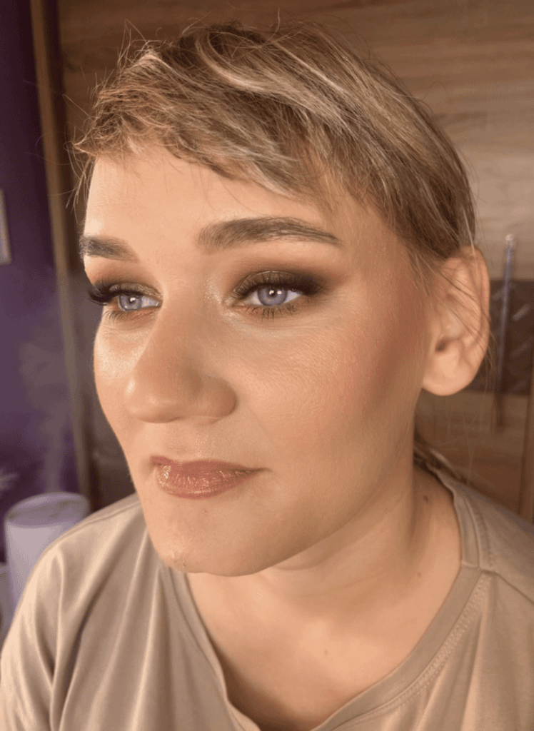 Makijaż dzienny wykonany w salonie Metamorfoza Kasia Grabowska, Maków Mazowiecki