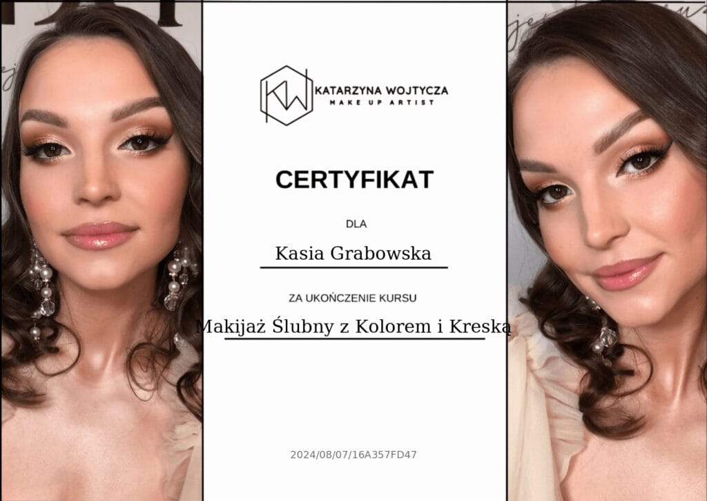 Certyfikaty i szkolenia Kasia Grabowska Metamorfoza Maków Mazowiecki Salon Kosmetyczny