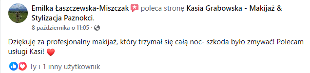 Klientki doceniają usługi Metamorfoza Kasia Grabowska