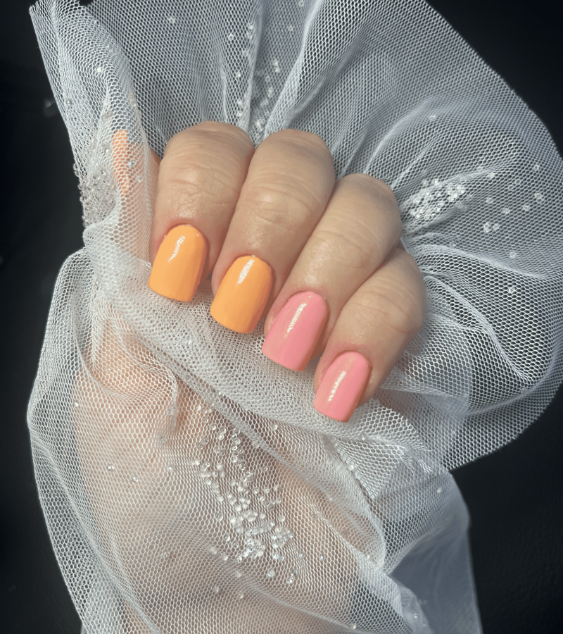 Trwałe paznokcie hybrydowe pastelowe - Kasia Grabowska Metamorfoza Maków Mazowiecki