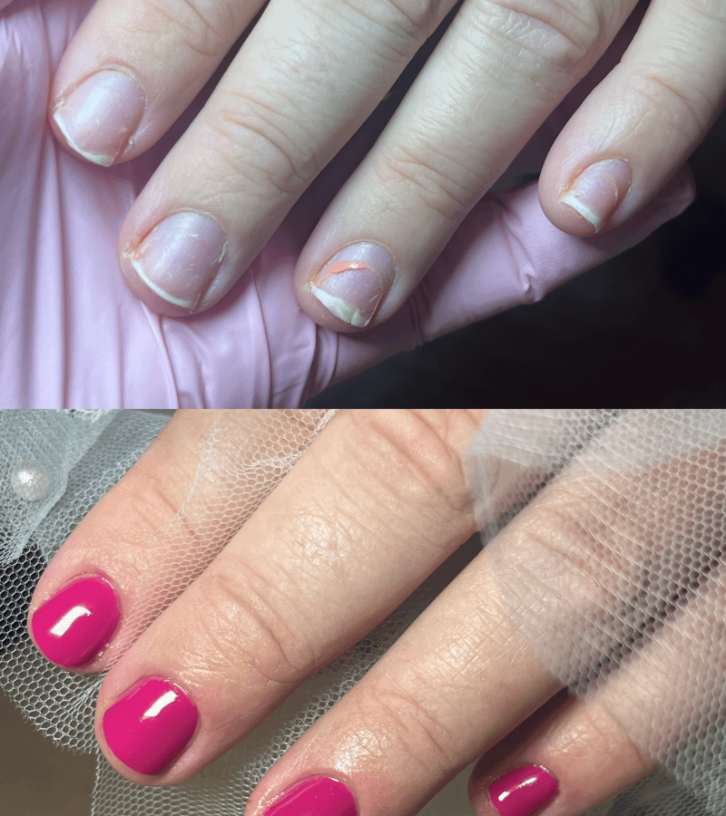 Stylizacja paznokci baby boomer wykonana przez Kasia Grabowska Metamorfoza Maków Mazowiecki