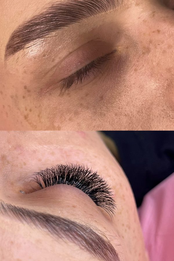 Efekt przedłużania rzęs mega volume w salonie kosmetycznym Metamorfoza Kasia Grabowska, Maków Mazowiecki