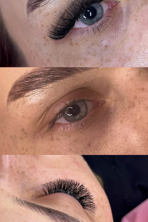 Efekt przedłużania rzęs light volume w salonie kosmetycznym Metamorfoza Kasia Grabowska, Maków Mazowiecki