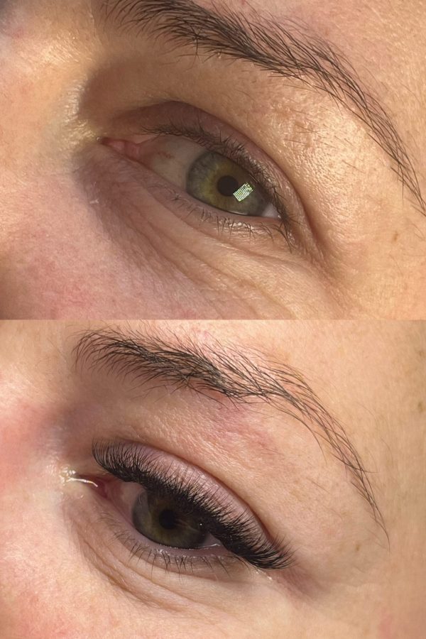 Efekt przed i po przedłużaniu rzęs – Metamorfoza Kasia Grabowska Maków Mazowiecki