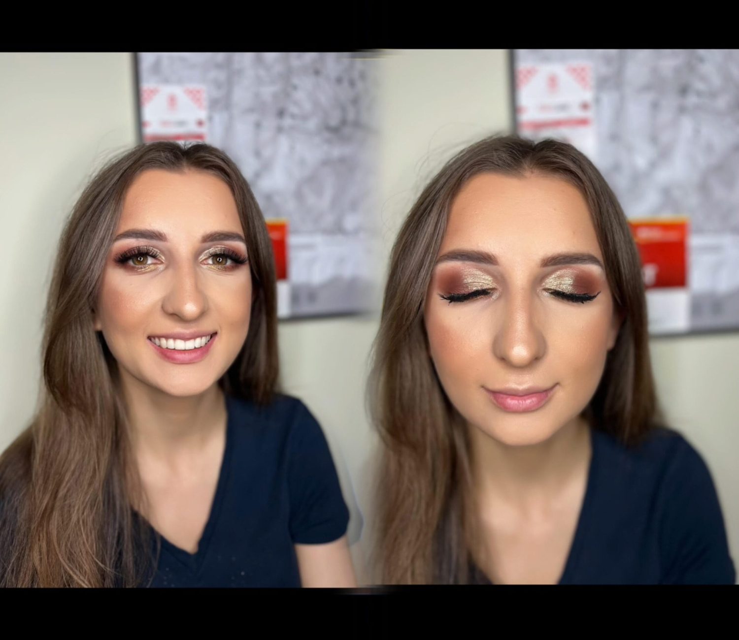 Makijaż ślubny wykonany w salonie Metamorfoza Kasia Grabowska, Maków Mazowiecki