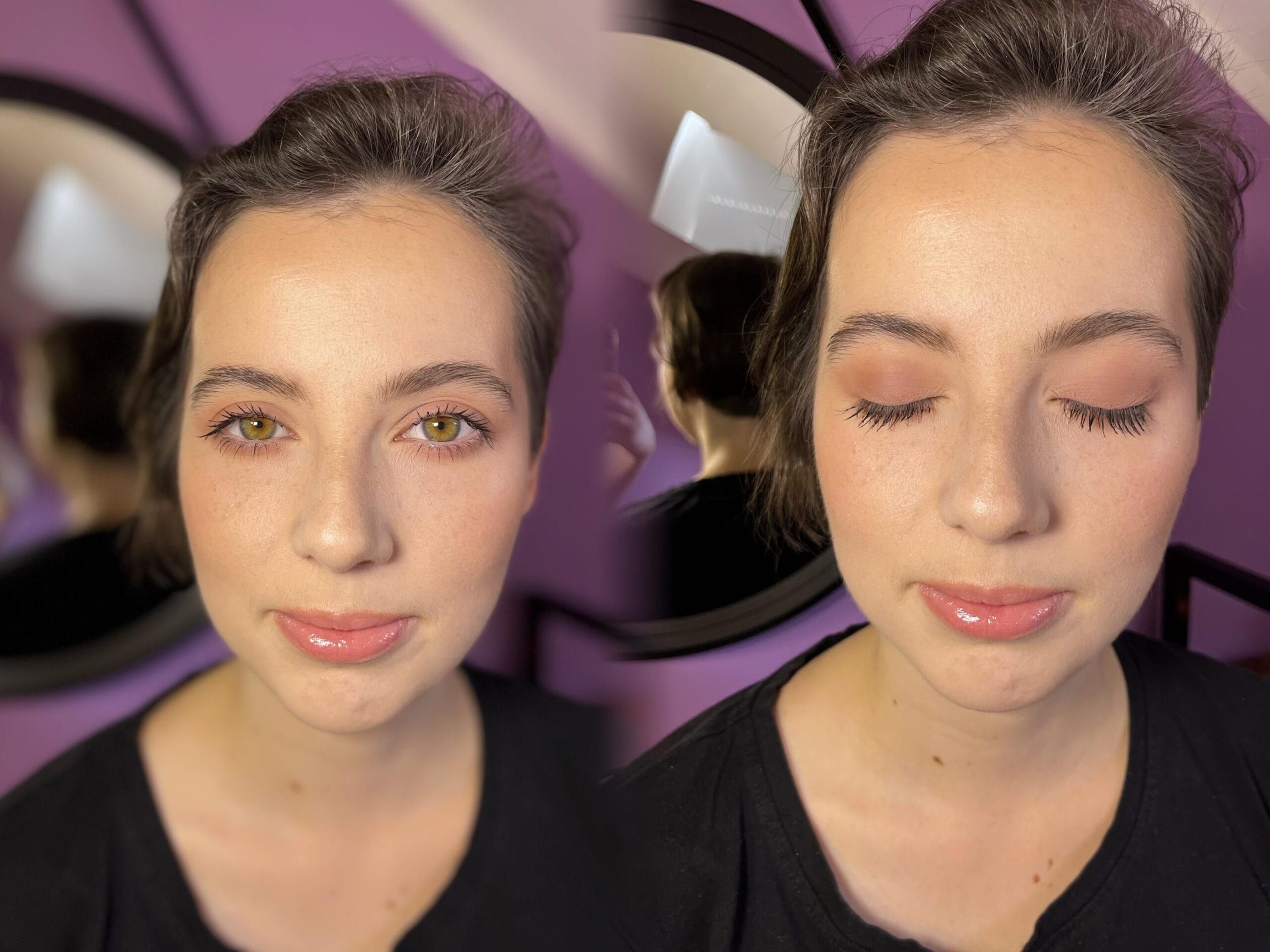 Delikatny makijaż wykonany w salonie kosmetycznym Metamorfoza Kasia Grabowska, Maków Mazowiecki